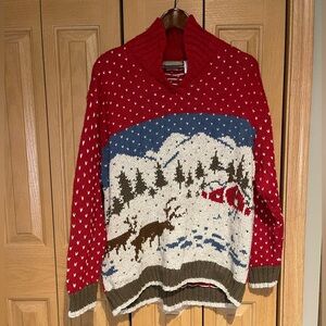 Hand Knitted Cotton Liz Claiborne winter sweater